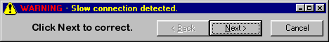 Faster modem connection